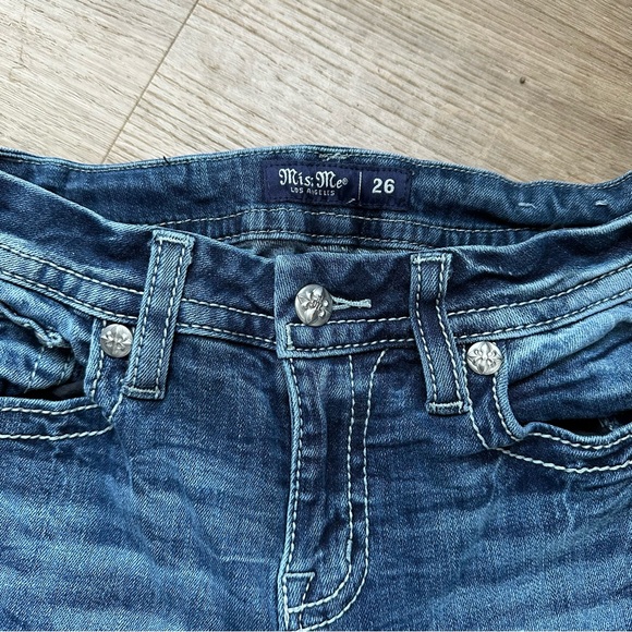 Miss Me cow print boot cut jeans 26 - Picture 4 of 5